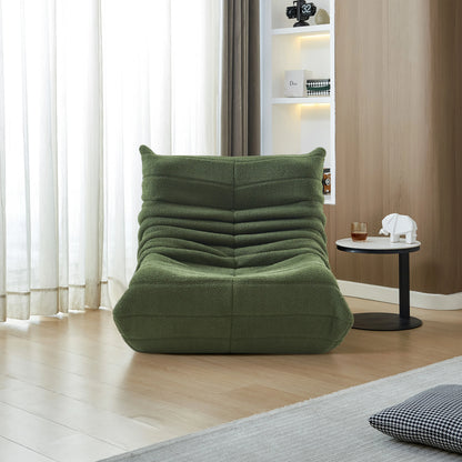Kunstleren Slaapstoel - 86x65x75cm, Beige + Groen + Rood