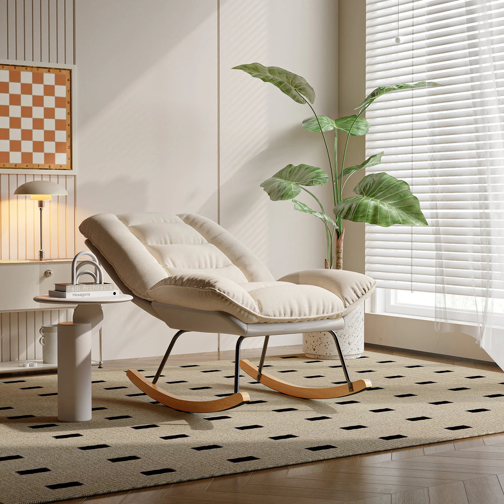 Reclinerstoel - Comfortabele Rugleuning - Beige