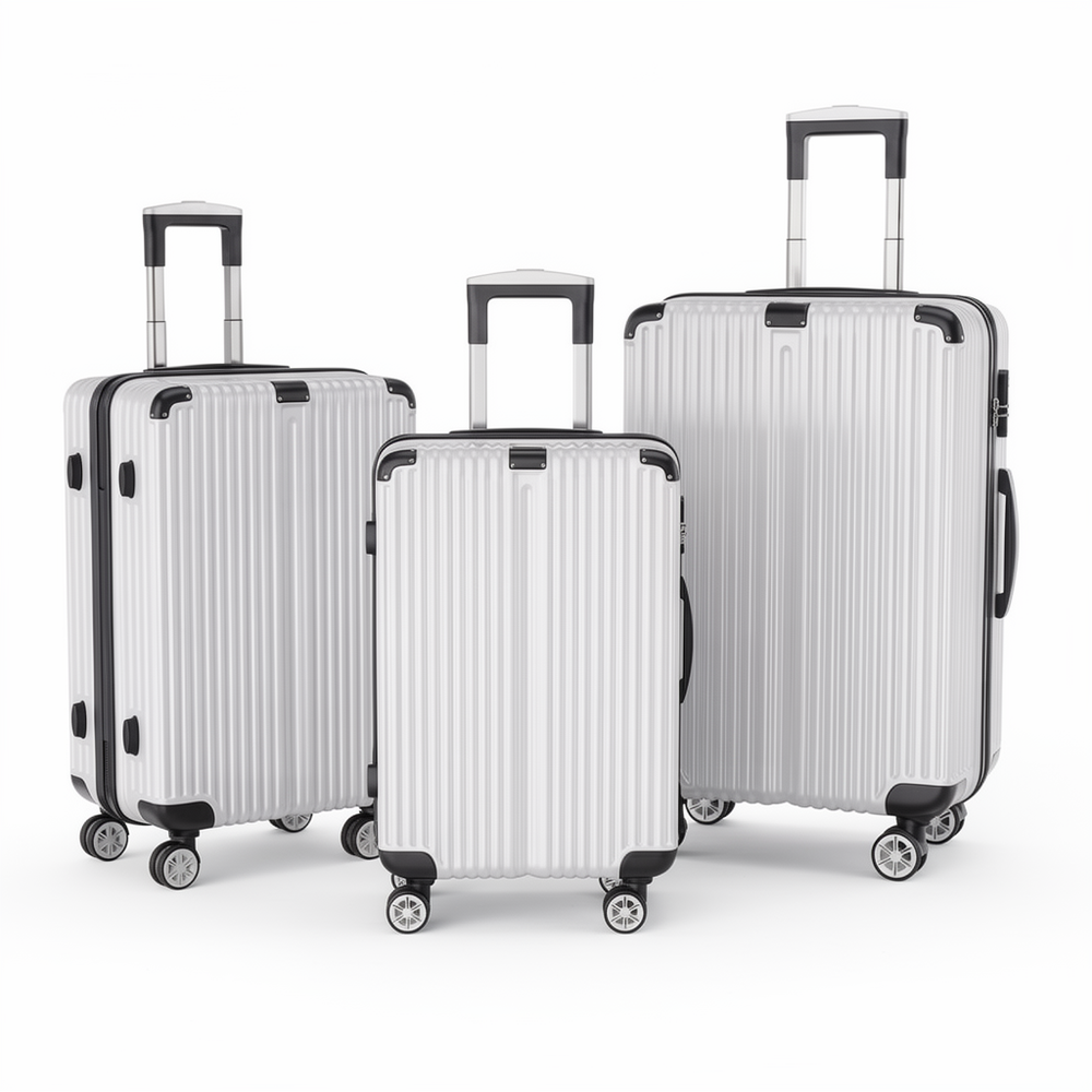 3-delige Koffer Set - Zilver - 51/61/71 cm